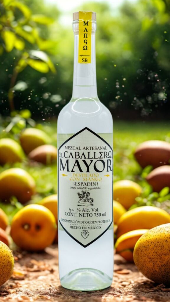 Botella mezcal El Caballero Mayor Mango