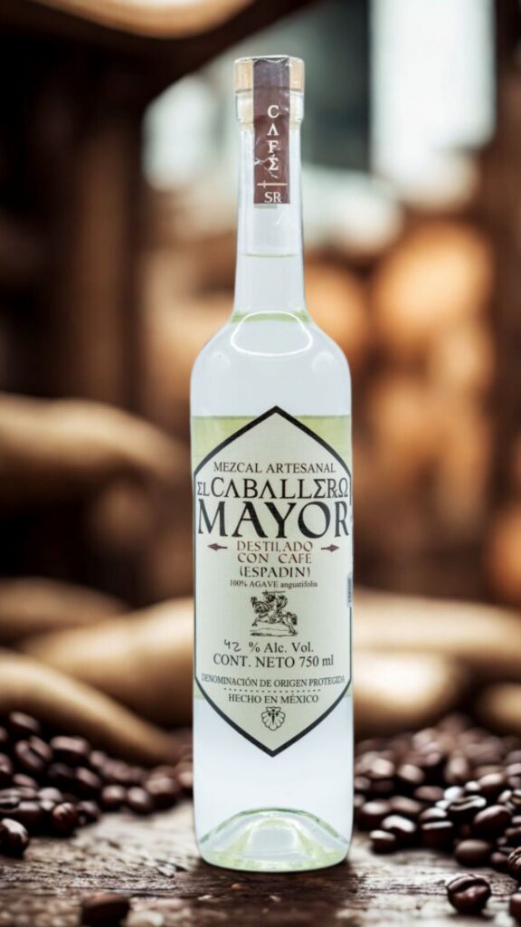 Botella mezcal El Caballero Mayor Café