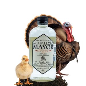 Mezcal "El Caballero Mayor" Espadín Pechuga 500 ml.